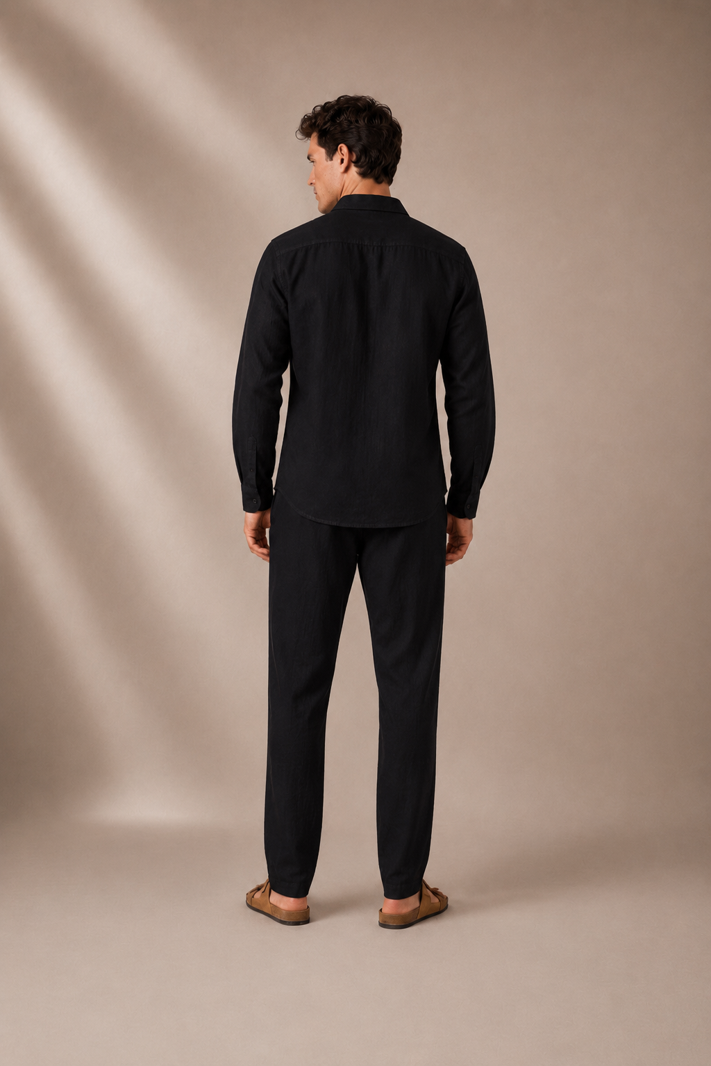A U R É | Coastal Linen Set Midnight Black