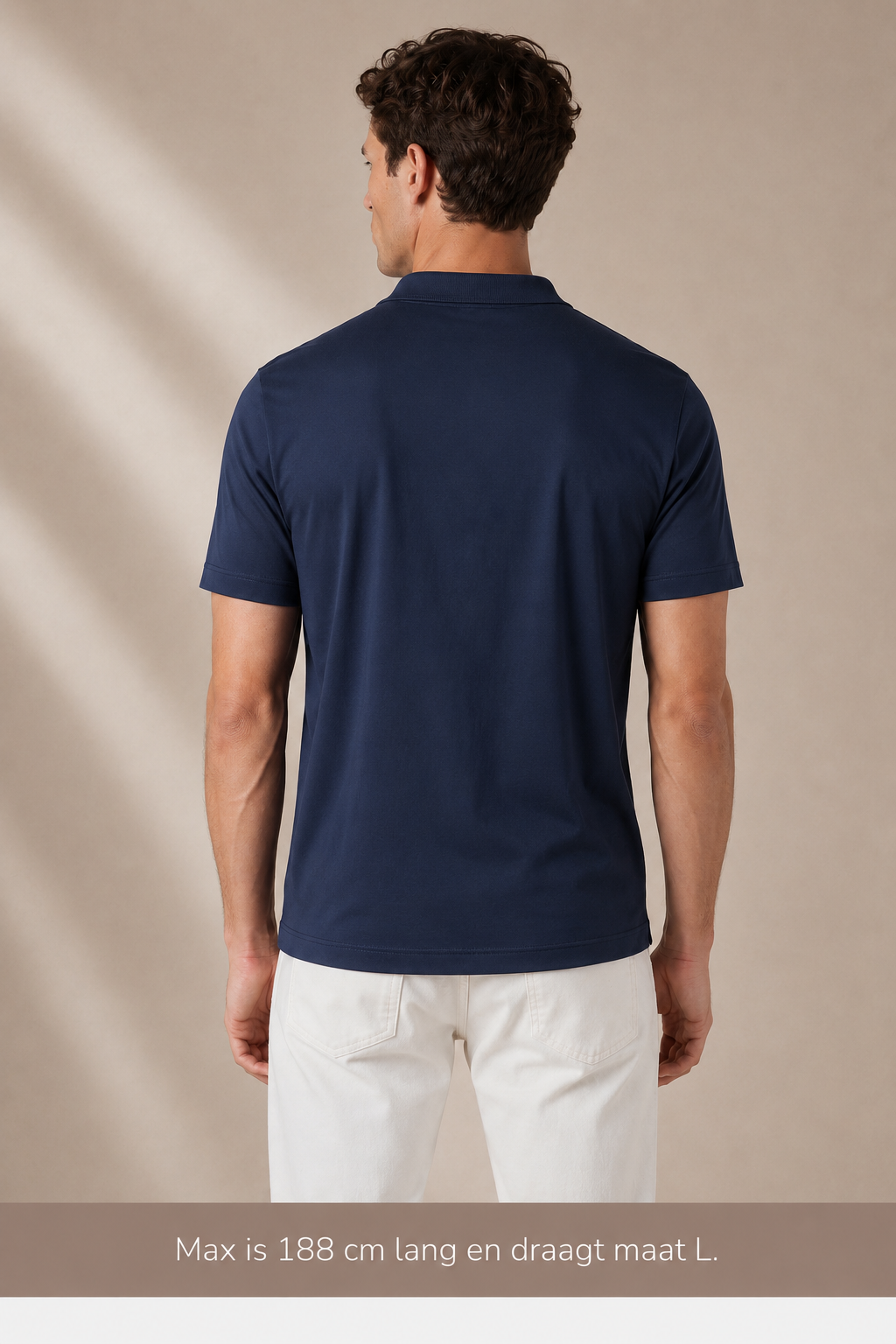 A U R É | Mercerized Polo Deep Navy