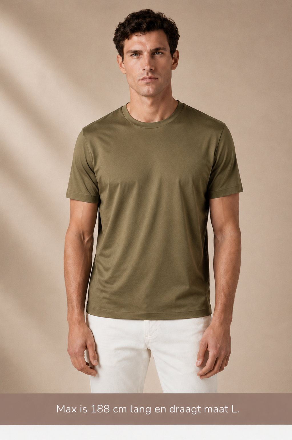 A U R É | Mercerized T-Shirt Olive Green