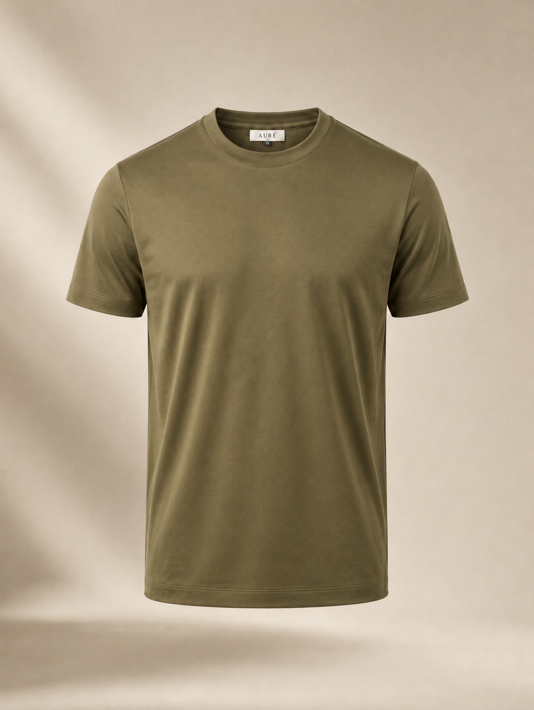 A U R É | Mercerized T-Shirt Olive Green