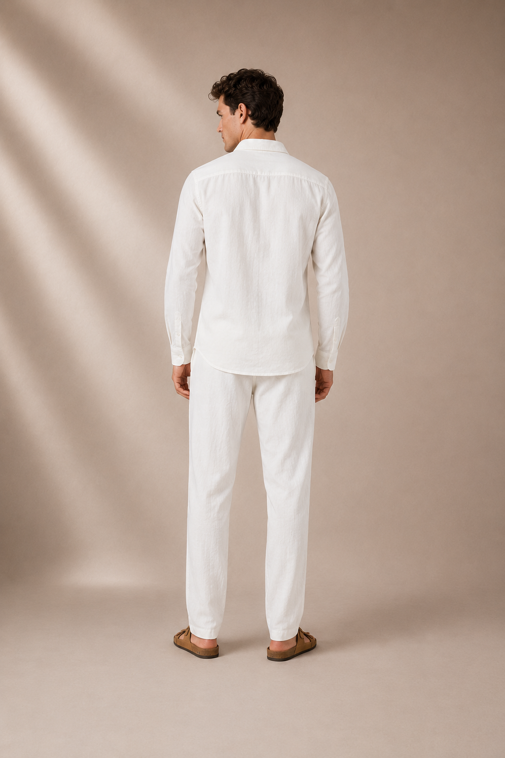 A U R É | Coastal Linen Set Ivory White