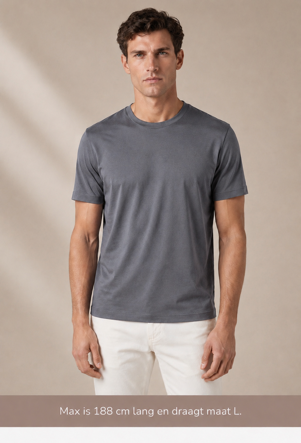 A U R É | Mercerized T-Shirt Ash Grey