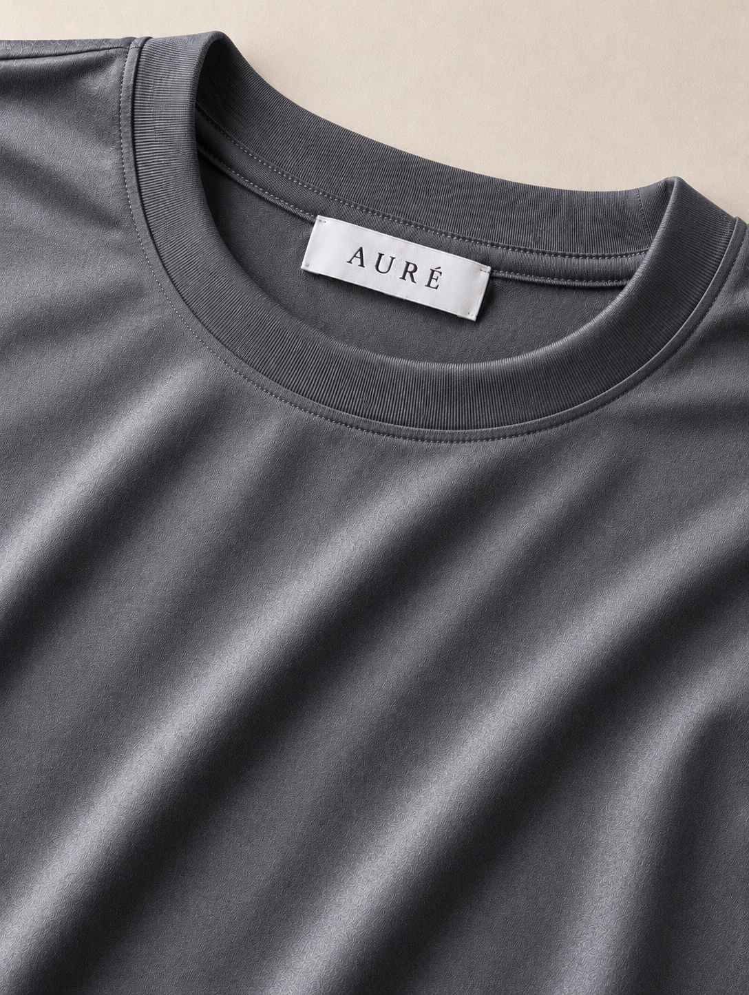 A U R É | Mercerized T-Shirt Ash Grey
