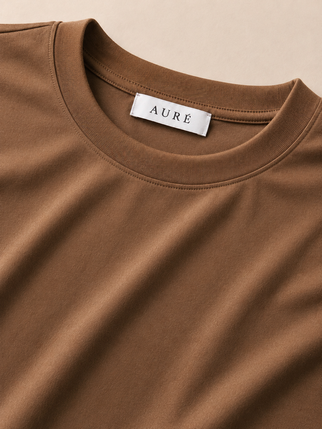A U R É | Mercerized T-Shirt Mocha Essence