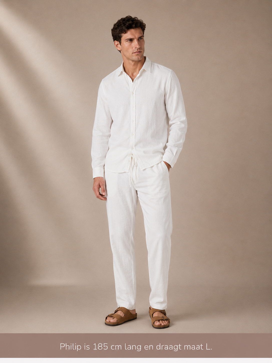 A U R É | Coastal Linen Set Ivory White