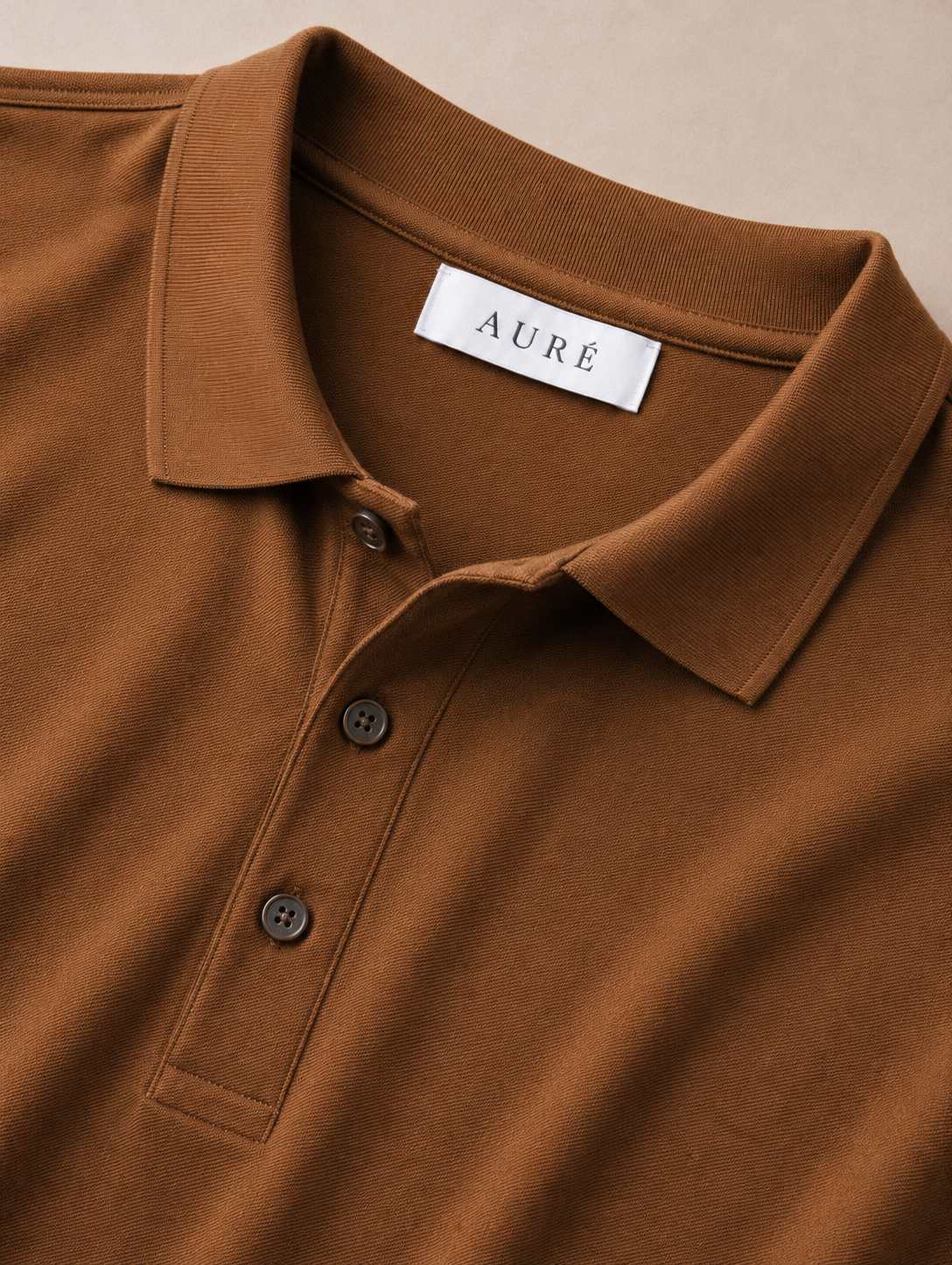A U R É | Mercerized Polo Mocha Essence