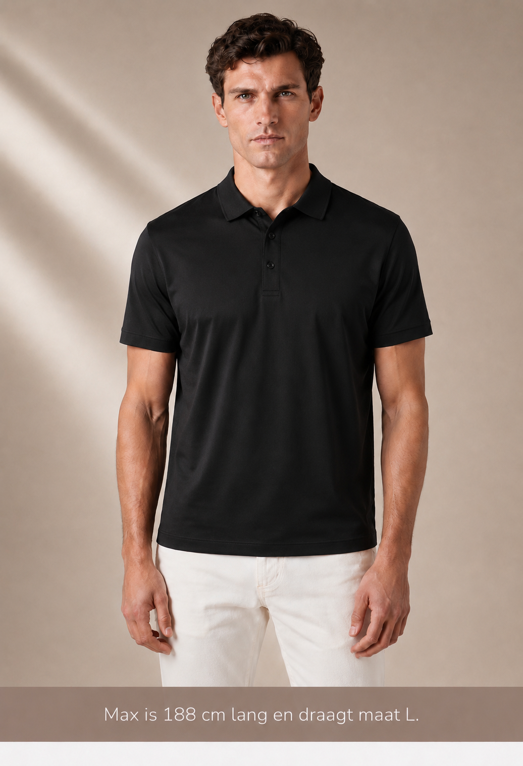 A U R É | Mercerized Polo Midnight Black