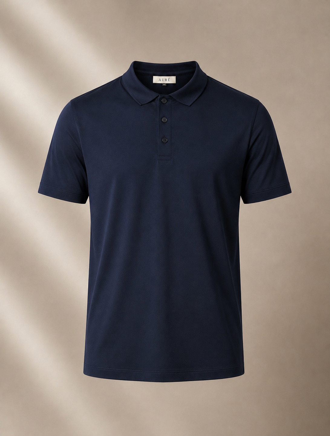 A U R É | Mercerized Polo Deep Navy