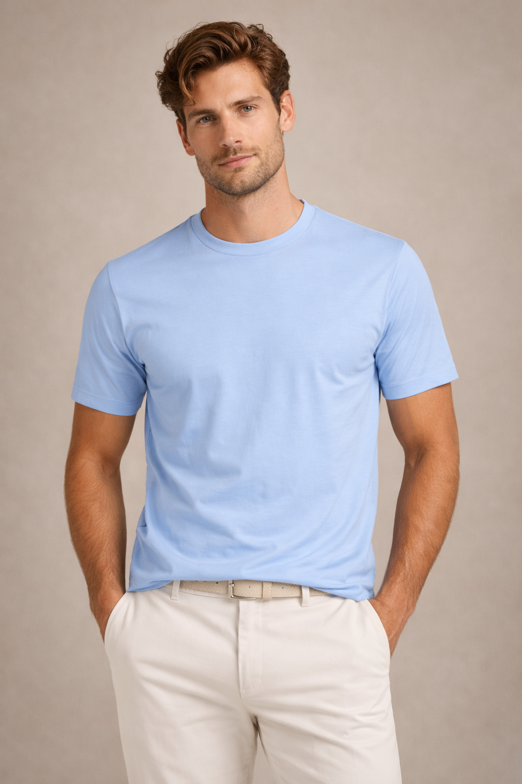 A U R É | T-Shirt Light Blue