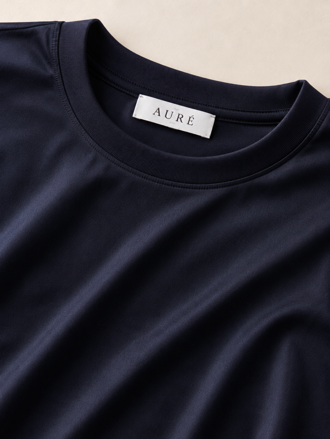 A U R É | Mercerized T-Shirt Deep Blue
