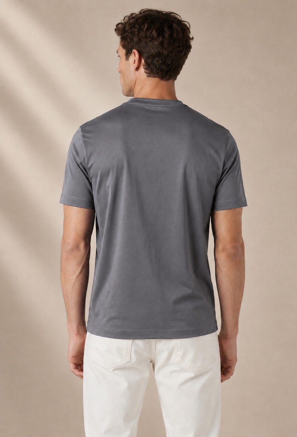 A U R É | Mercerized T-Shirt Ash Grey
