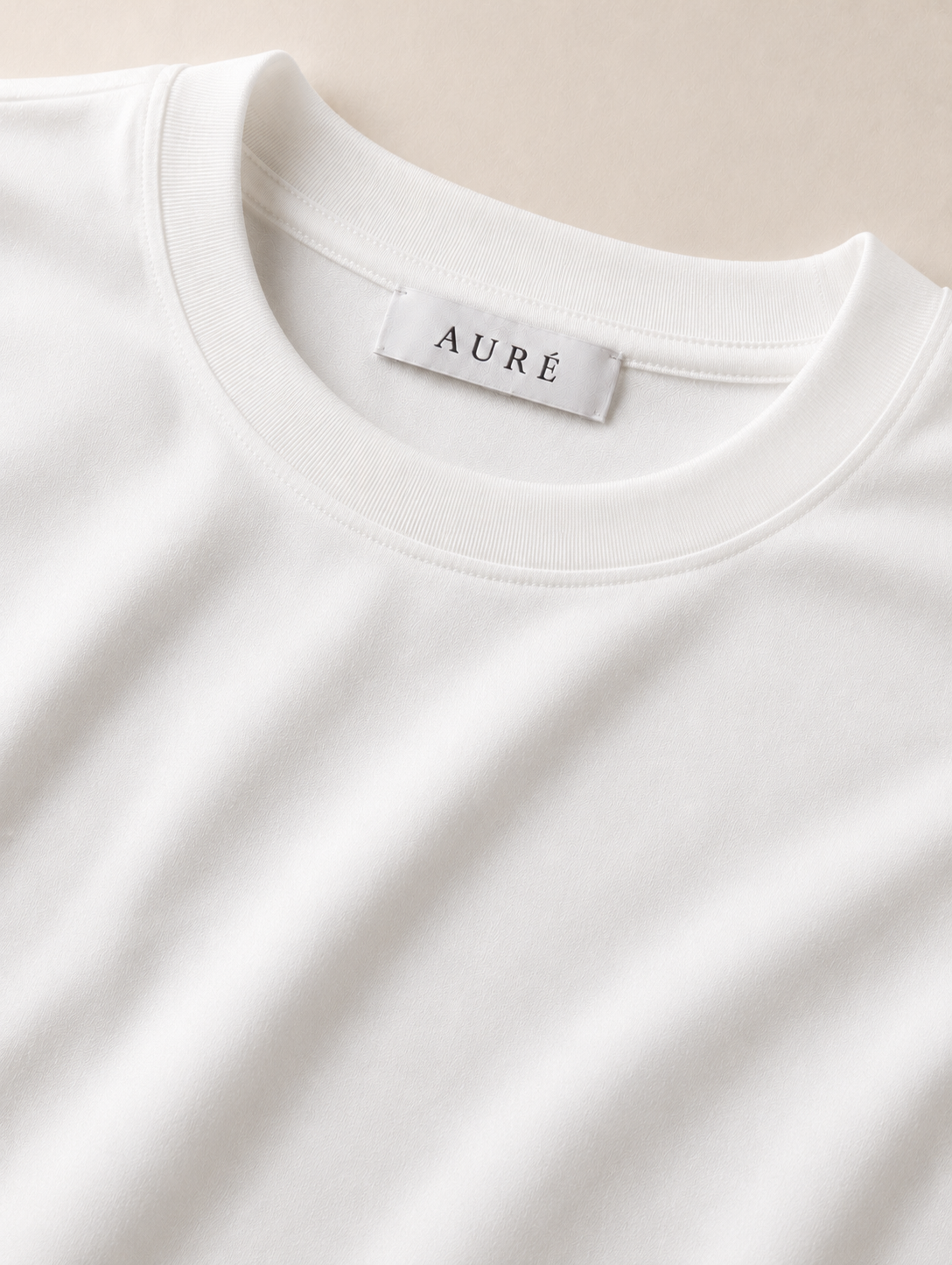 A U R É | Mercerized T-Shirt Ivory White