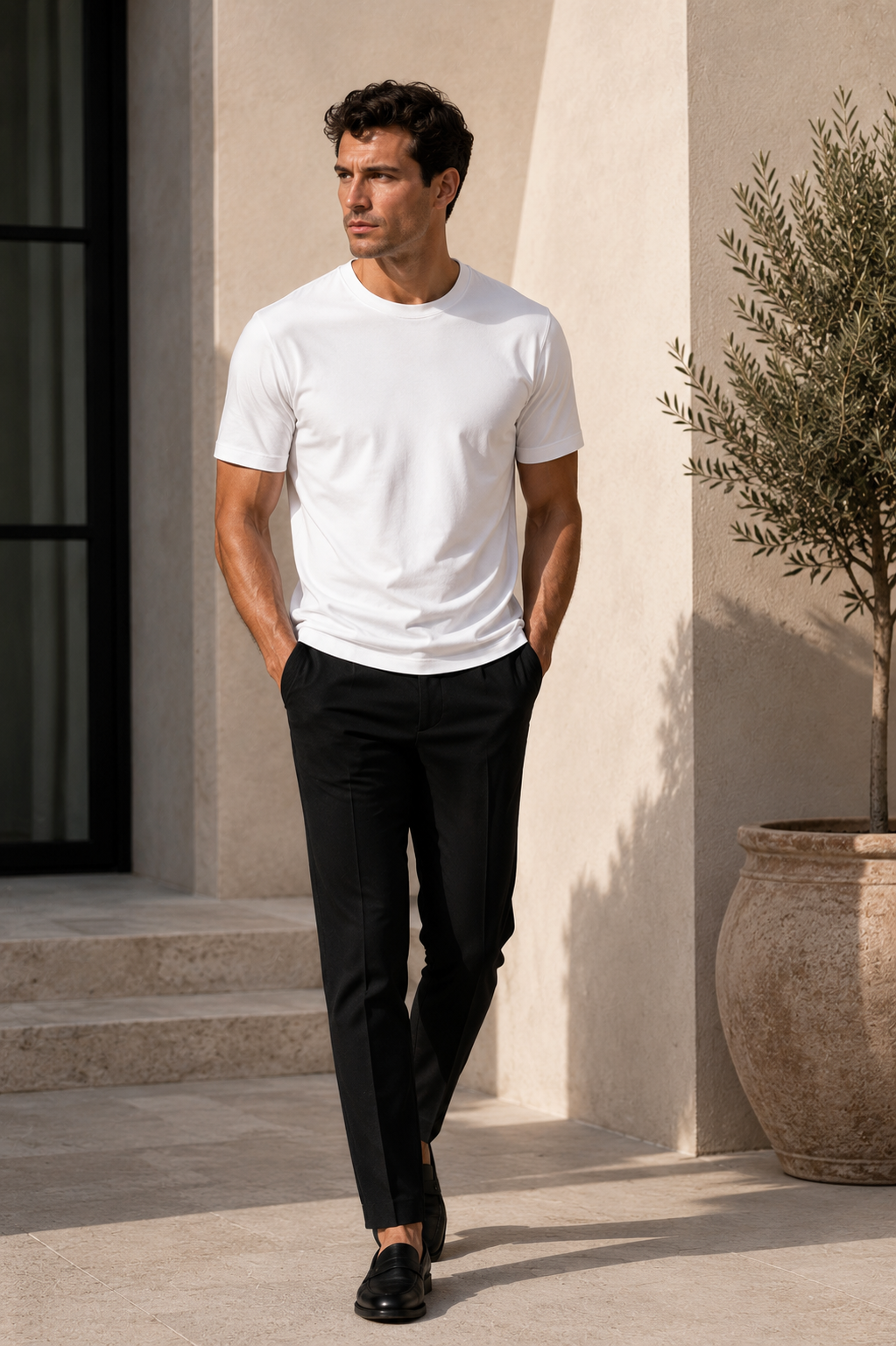A U R É | Mercerized T-Shirt Ivory White