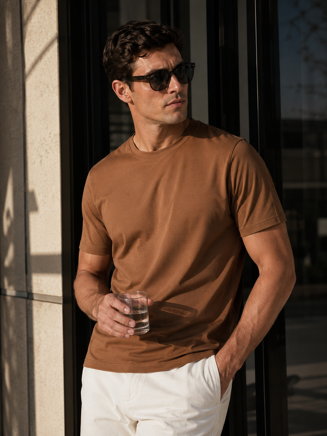 A U R É | Mercerized T-Shirt Mocha Essence