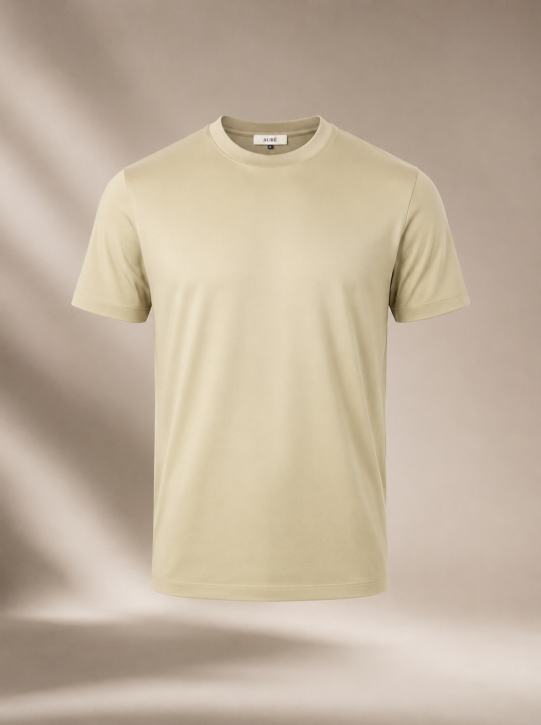 A U R É | Mercerized T-Shirt Soft Lemon