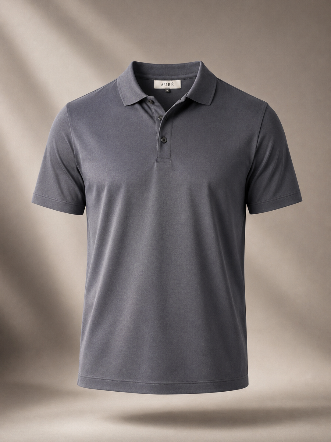 A U R É | Mercerized Polo Ash Grey