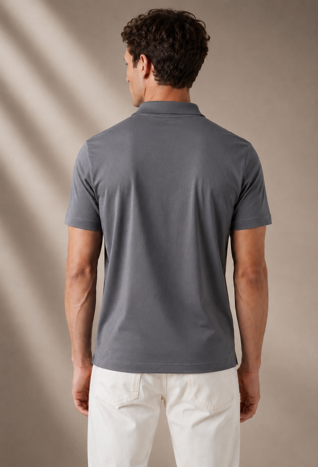 A U R É | Mercerized Polo Ash Grey