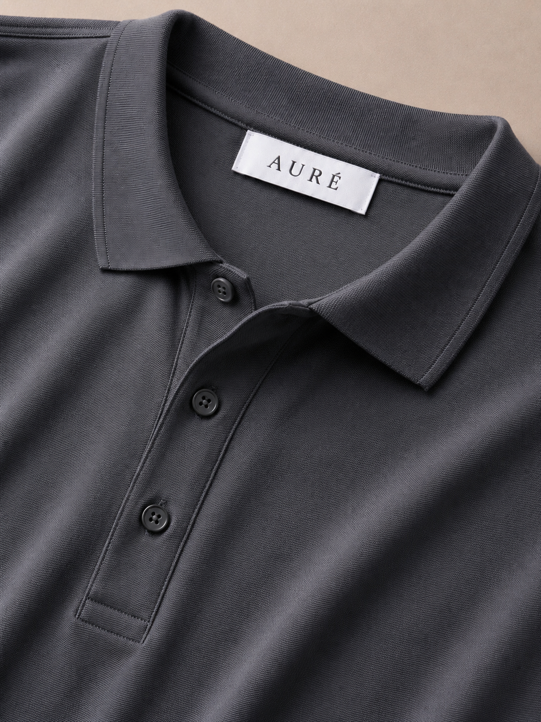 A U R É | Mercerized Polo Ash Grey